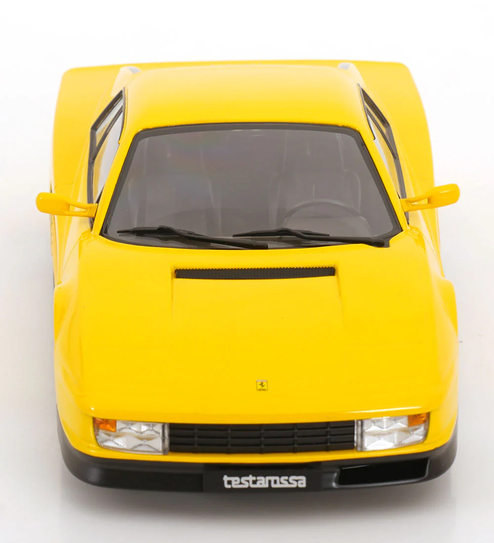 KK Scale 1986 Ferrari Testarossa European Version Yellow 1:18 - Image 4