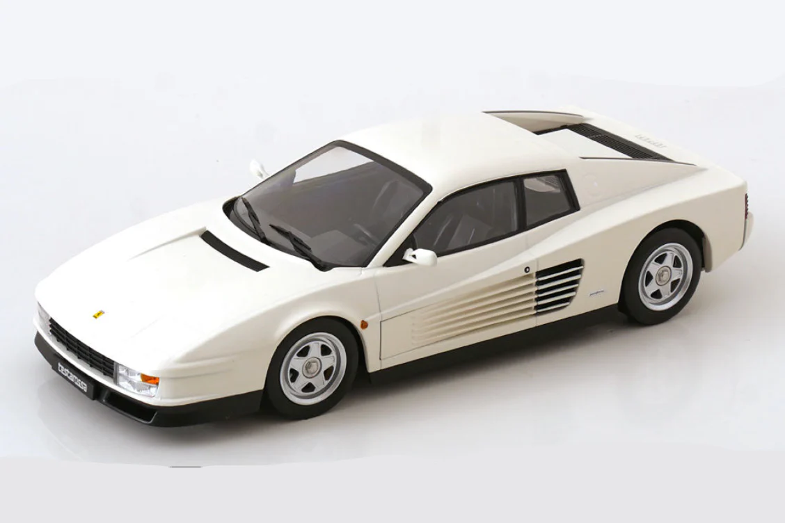 KK Scale 1986 Ferrari Testarossa European Version White 1:18