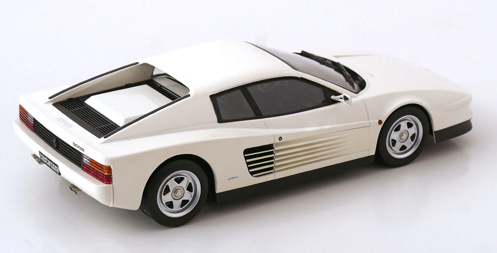 KK Scale 1986 Ferrari Testarossa European Version White 1:18 - Image 2