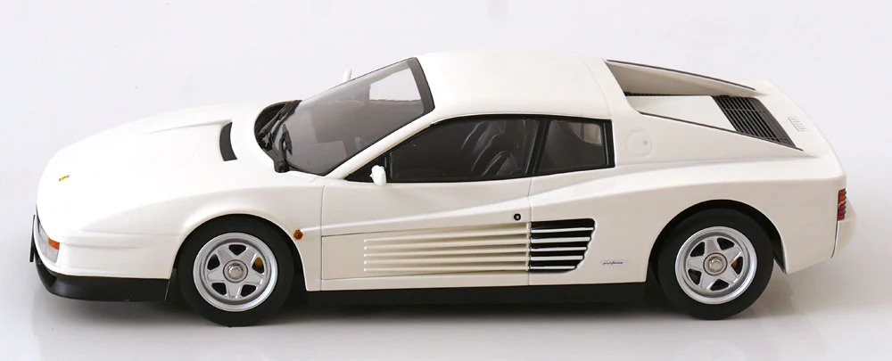 KK Scale 1986 Ferrari Testarossa European Version White 1:18 - Image 3