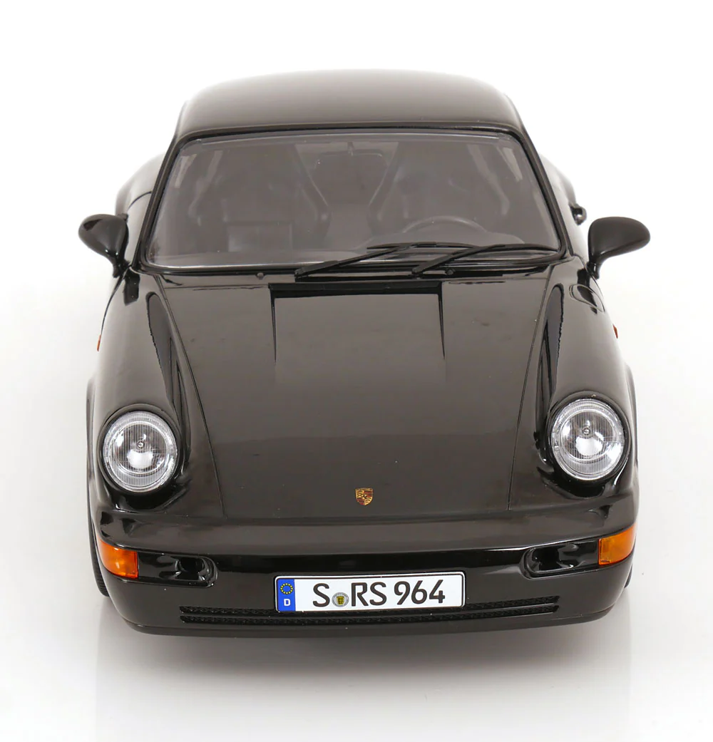 KK Scale 1992 Porsche 911 (964) RS Coupe w/ Cup Wheels Black 1:12 - Image 8