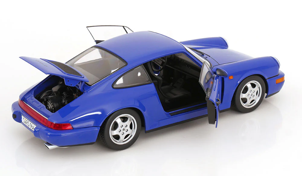 KK Scale 1992 Porsche 911 (964) RS Coupe w/ Cup Wheels Maritime Blue 1:12 - Image 3