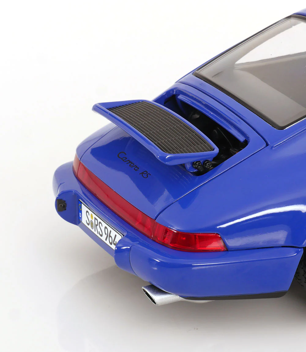 KK Scale 1992 Porsche 911 (964) RS Coupe w/ Cup Wheels Maritime Blue 1:12 - Image 4