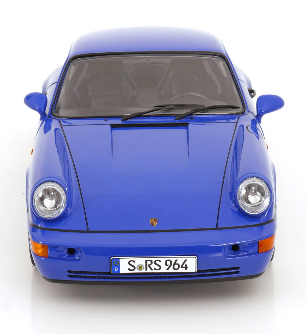 KK Scale 1992 Porsche 911 (964) RS Coupe w/ Cup Wheels Maritime Blue 1:12 - Image 8