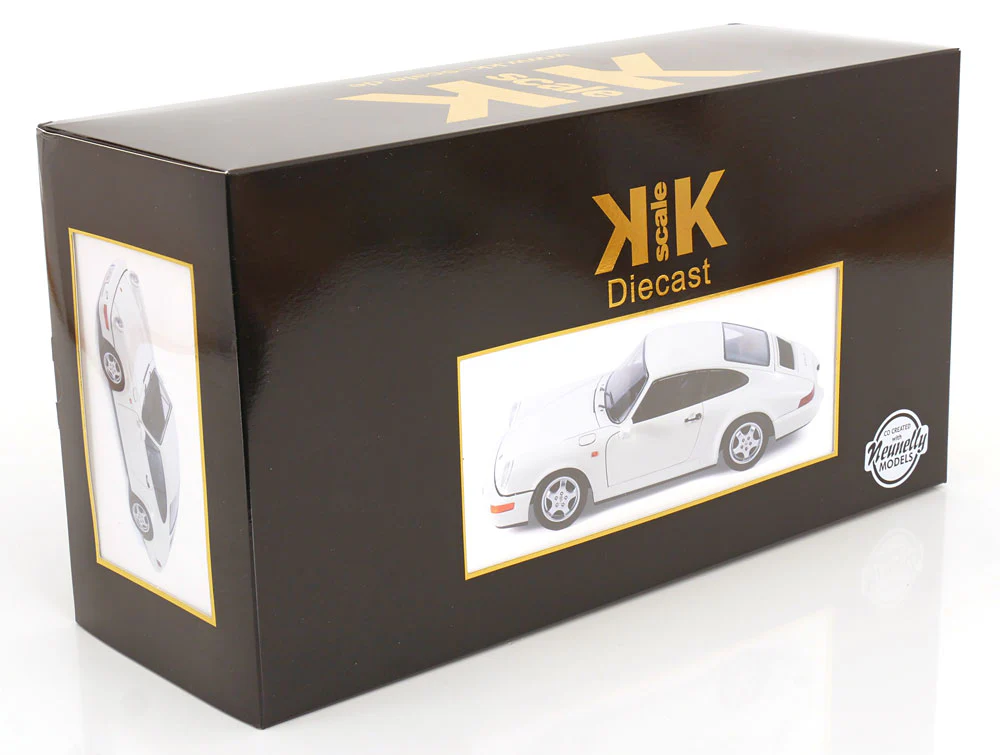 KK Scale 1992 Porsche 911 (964) RS Coupe w/ Cup Wheels White 1:12 - Image 10