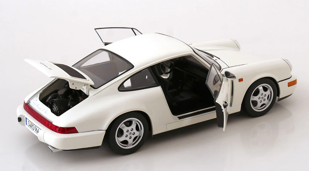 KK Scale 1992 Porsche 911 (964) RS Coupe w/ Cup Wheels White 1:12 - Image 3