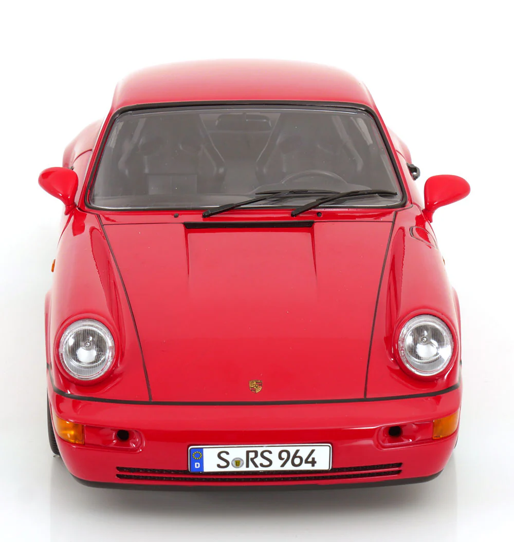 KK Scale 1992 Porsche 911 (964) RS Coupe w/ Speedline Wheels Guards Red 1:12 - Image 8