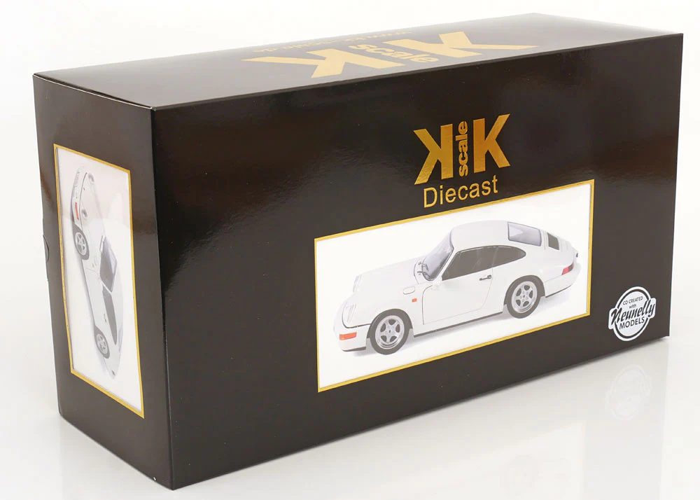 KK Scale 1992 Porsche 911 (964) RS Coupe w/ Speedline Wheels White 1:12 - Image 10