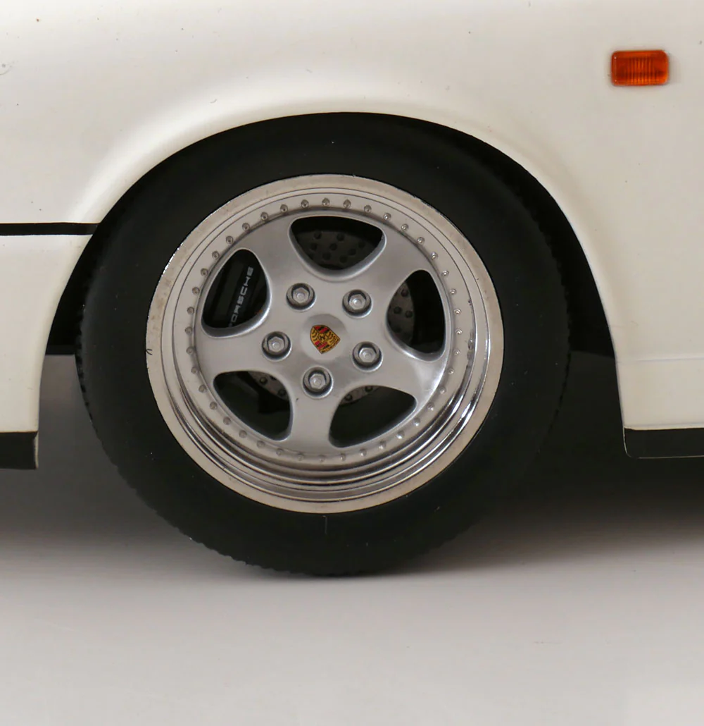 KK Scale 1992 Porsche 911 (964) RS Coupe w/ Speedline Wheels White 1:12 - Image 7