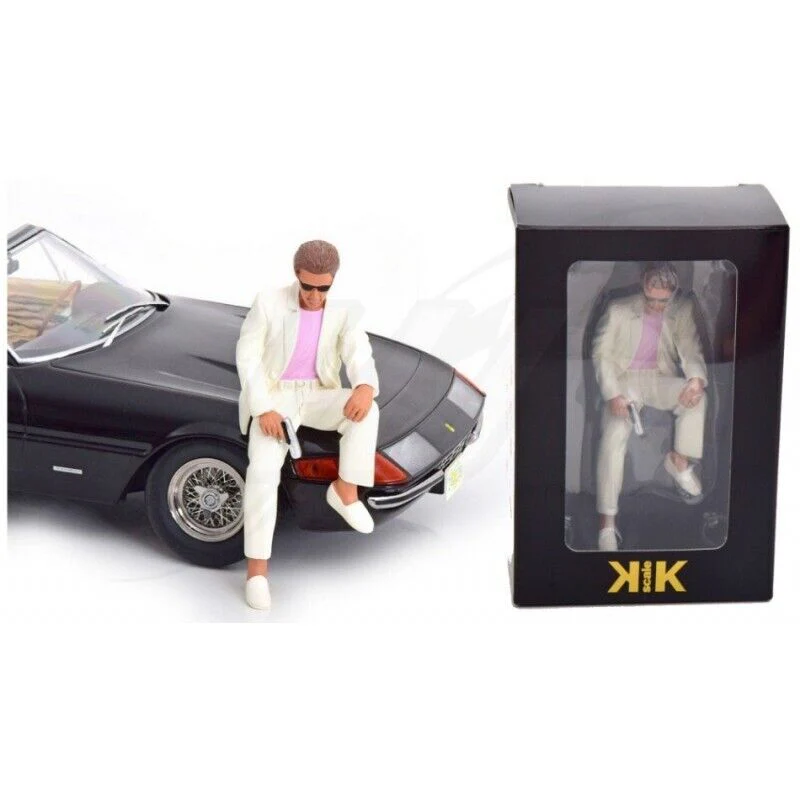 KK Scale - Figures - James Sonny Crockett Sitting on Ferrari w/ gun 1:18 - Image 2
