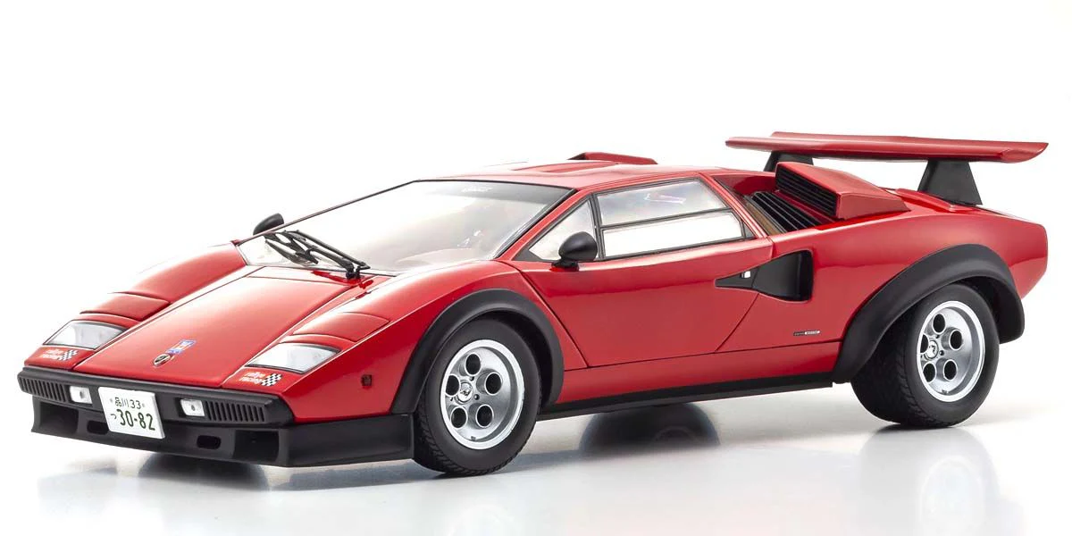 Kyosho 1982 Lamborghini Countach LP500S Walter Wolf Red 1:18 RESIN - Image 2