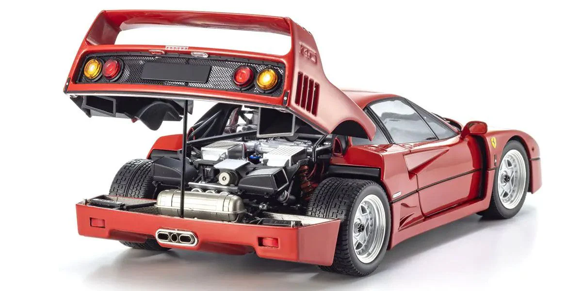 Kyosho 1987 Ferrari F40 Rossa Corsa Red V2 1:18 - Image 5