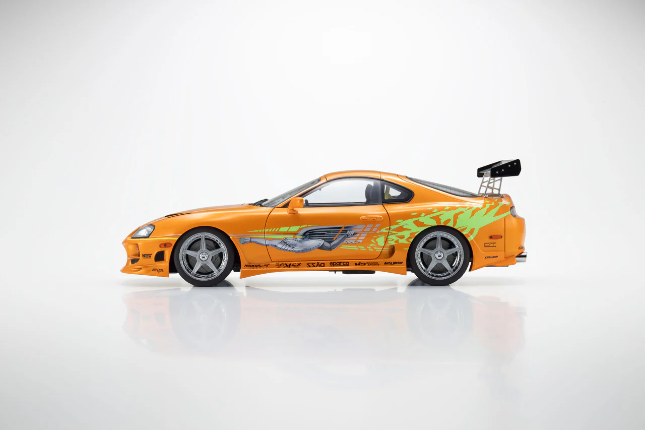 Kyosho 1993 Toyota Supra MK4 (A80) "Fast & the Furious" Orange Pearl 1:18 - Image 11