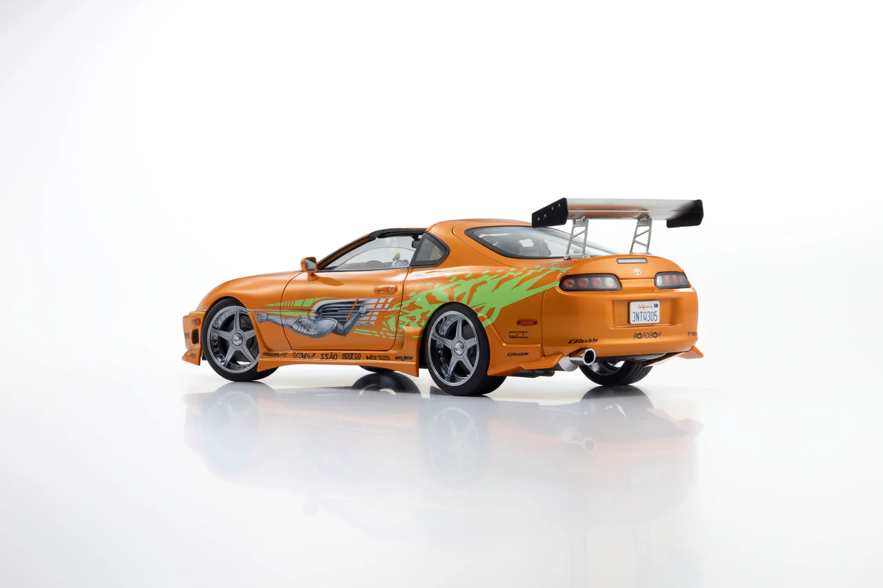 Kyosho 1993 Toyota Supra MK4 (A80) "Fast & the Furious" Orange Pearl 1:18 - Image 16
