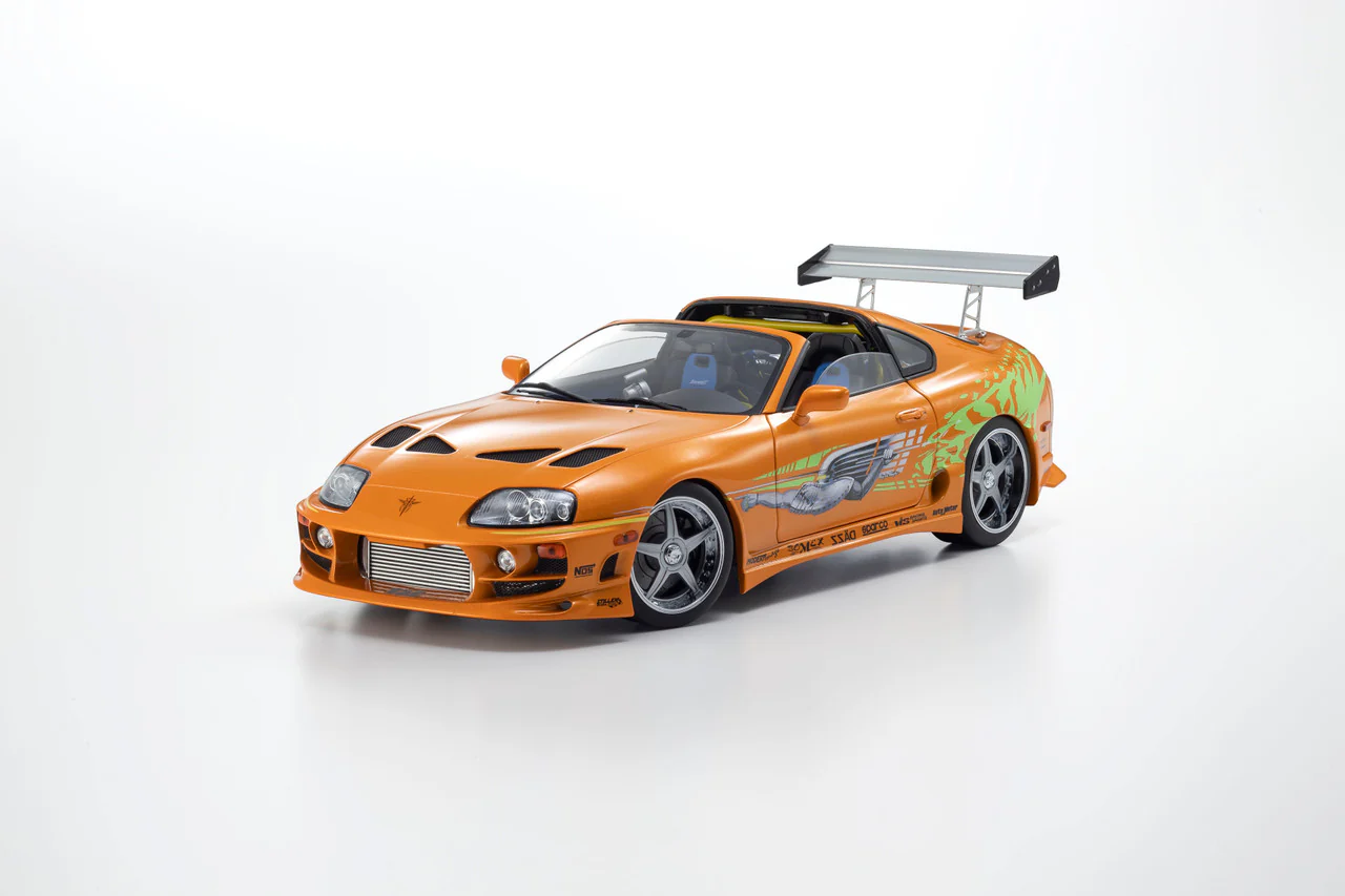 Kyosho 1993 Toyota Supra MK4 (A80) "Fast & the Furious" Orange Pearl 1:18 - Image 8
