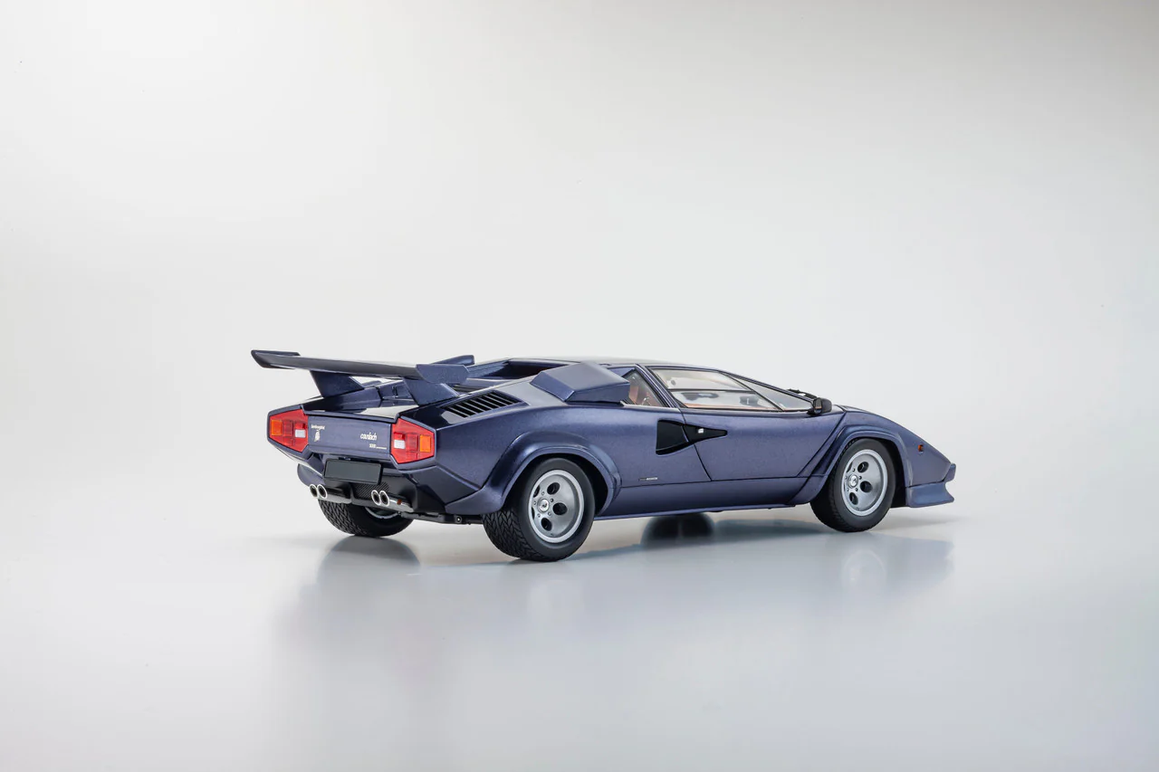 Kyosho Lamborghini Countach LP5000 Quattrovalvole Blue Metallic 1:18 - Image 2