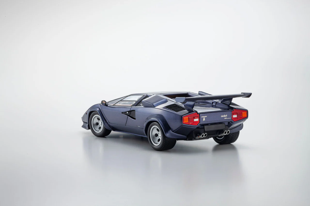 Kyosho Lamborghini Countach LP5000 Quattrovalvole Blue Metallic 1:18 - Image 3