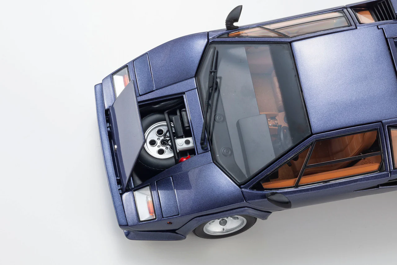 Kyosho Lamborghini Countach LP5000 Quattrovalvole Blue Metallic 1:18 - Image 5