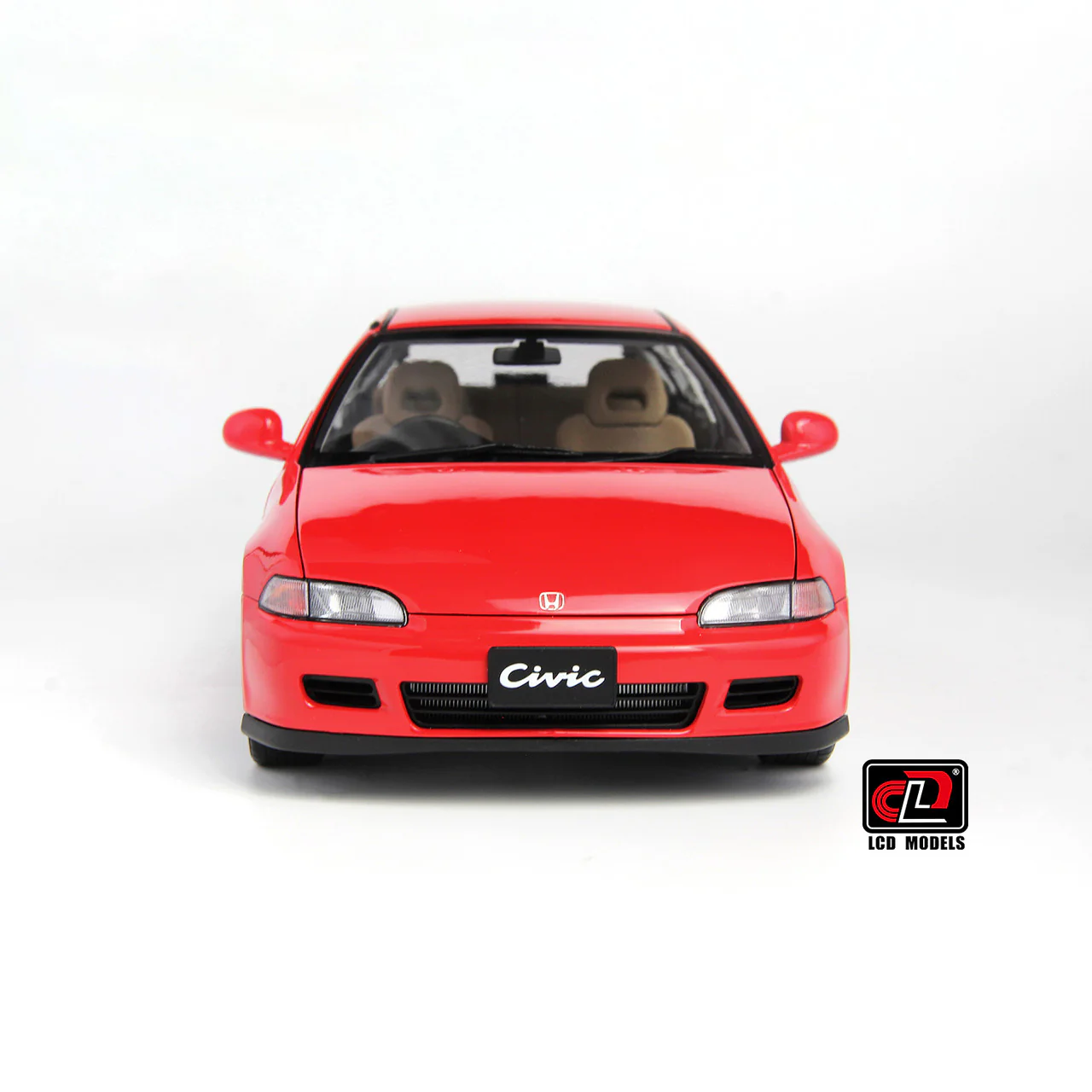 LCD 1993 Honda Civic SiR II EG6 V-Tech Hatchback Red 1:18 - Image 8