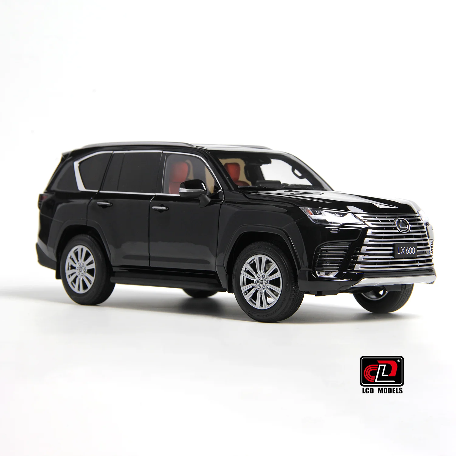 LCD 2024 Lexus LX600 Black 1:18 - Image 5