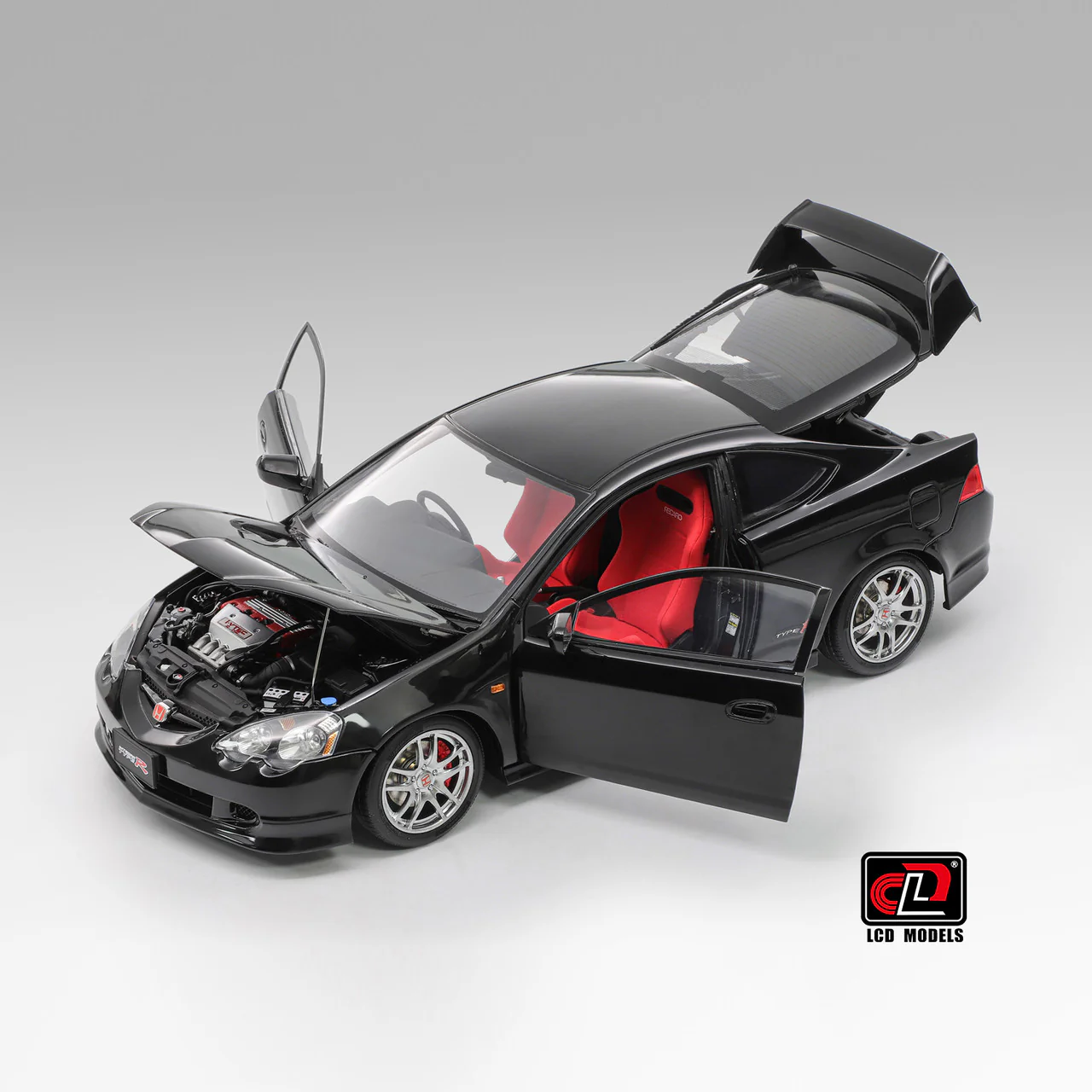 LCD Honda Integra (RSX) DC5 Type-R Black 1:18 - Image 3