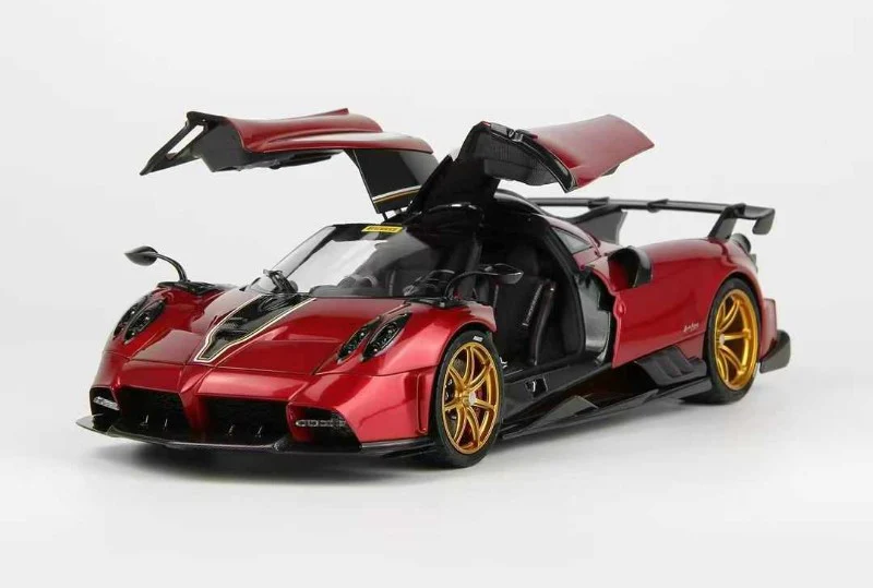 LCD 2020 Pagani Imola Red w/ Gold Wheels 1:18 - Image 3