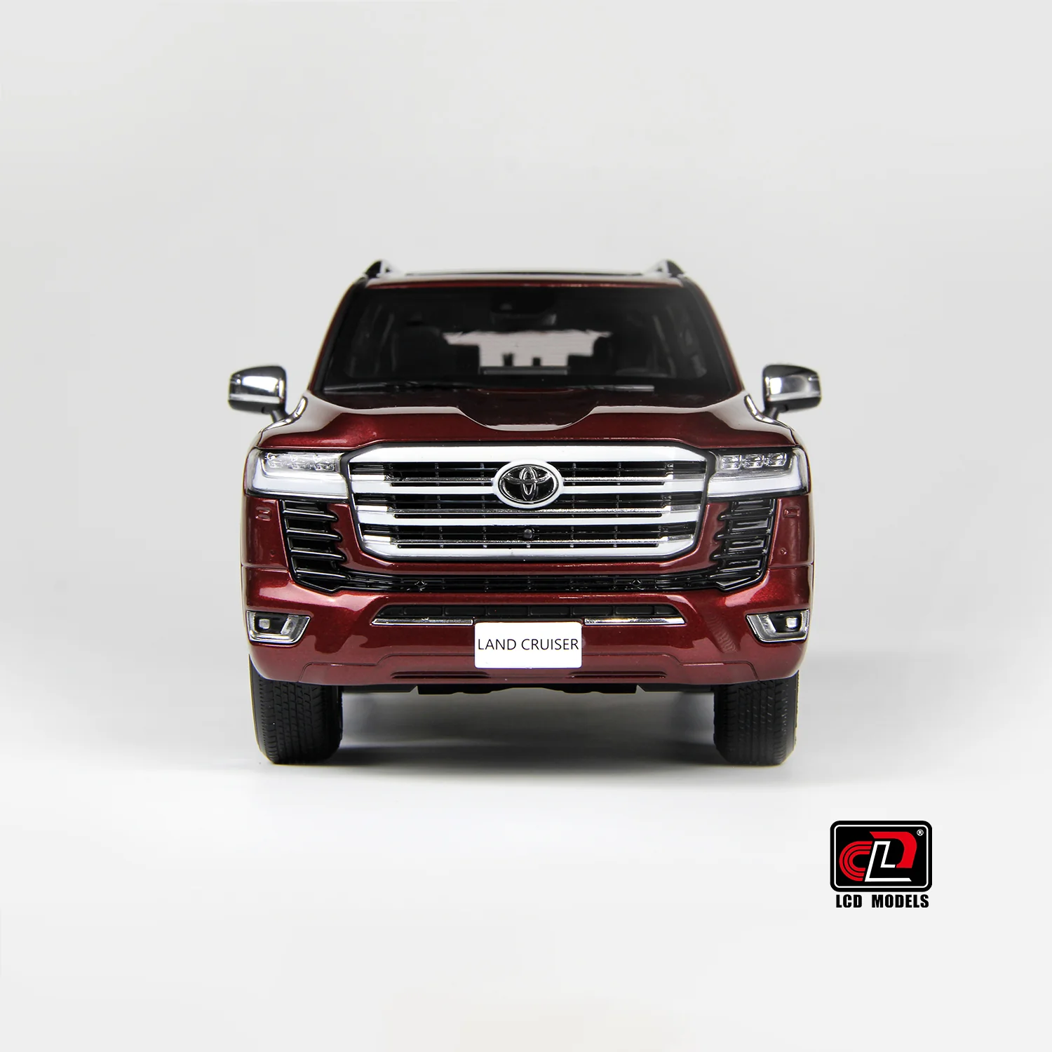 LCD Toyota Land Cruiser 300-ZX Dark Red 1:18 - Image 12