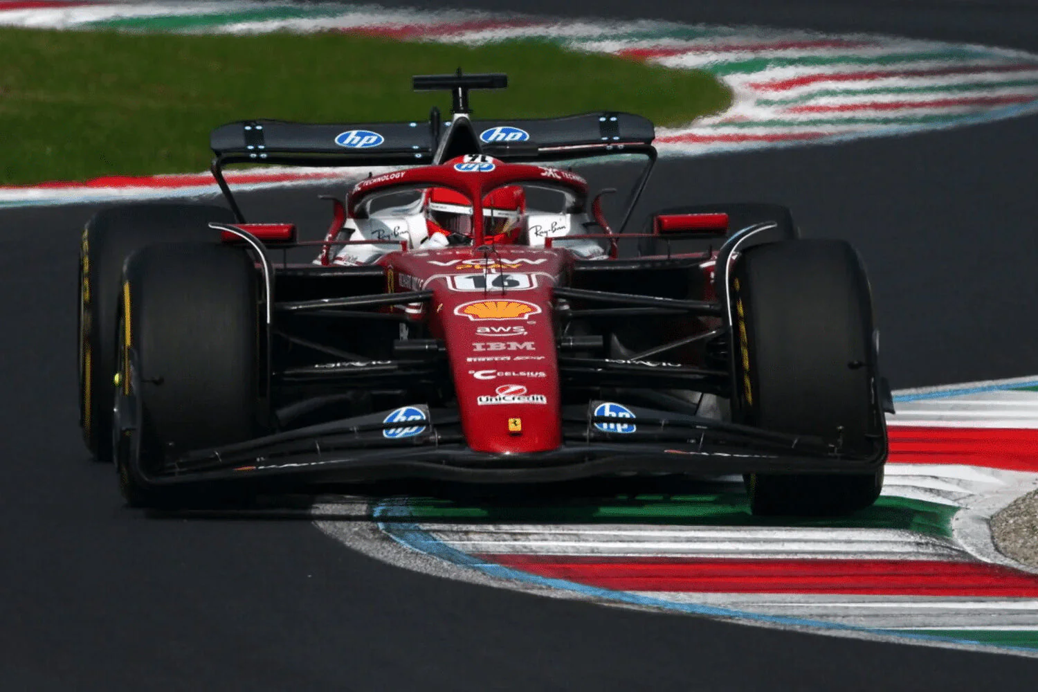 Looksmart Ferrari F1 SF-25 Team Scuderia #16 Italy Monza GP 2025 (LeClerc) Red 1:18