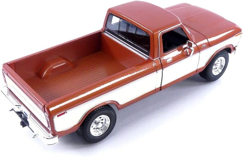 Maisto 1979 Ford F150 Pickup Truck Brown and White 1:18 - Image 6