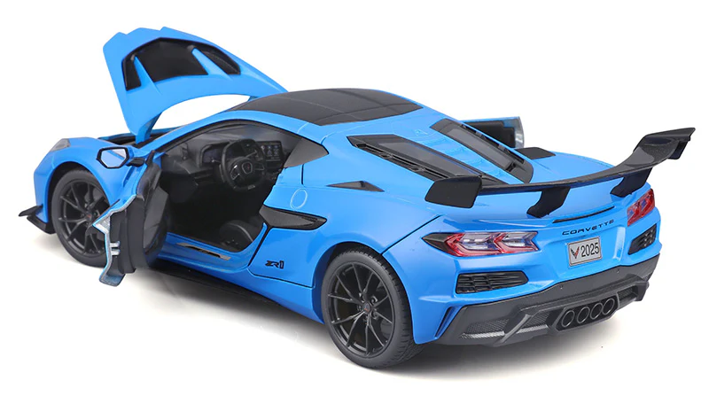 Maisto 2025 Chevy Corvette C8 ZR1 Riptide Blue 1:18 - Image 3