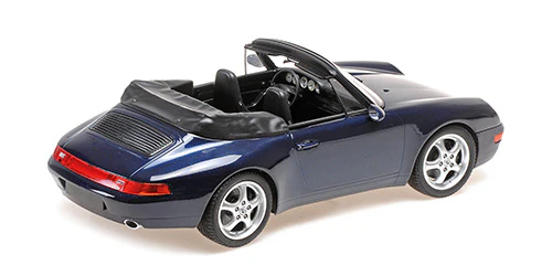 Minichamps 1994 Porsche 911 (993) Carrera Cabriolet Dark Blue Metallic 1:18 - Image 2