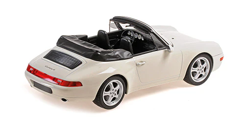 Minichamps 1994 Porsche 911 (993) Carrera Cabriolet White 1:18 - Image 2