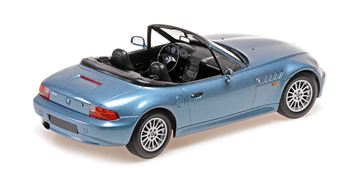 Minichamps 1997 BMW Z3 Roadster Atlanta Blue Metallic 1:18 - Image 2