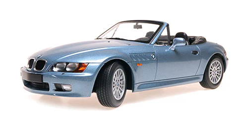 Minichamps 1997 BMW Z3 Roadster Atlanta Blue Metallic 1:18 - Image 4