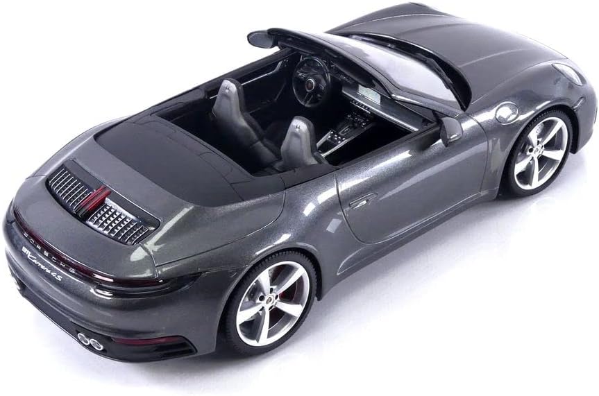 Minichamps 2019 Porsche 911 992 Carrera 4S Cabriolet Agate Grey Metallic 1:18 SEALED - Image 2