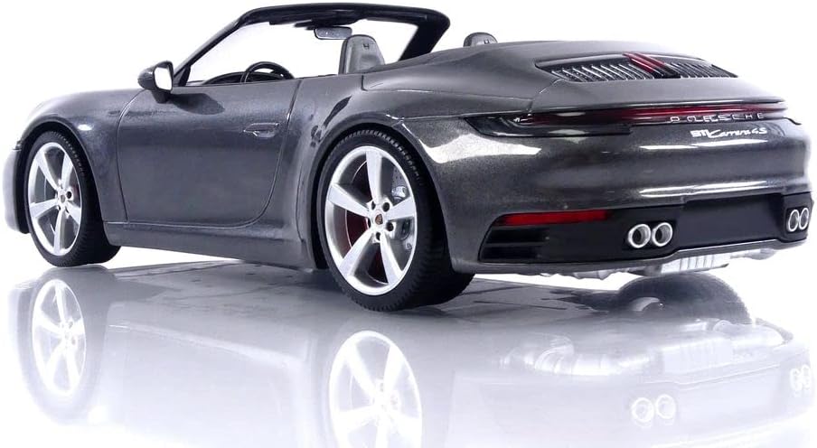 Minichamps 2019 Porsche 911 992 Carrera 4S Cabriolet Agate Grey Metallic 1:18 SEALED - Image 3