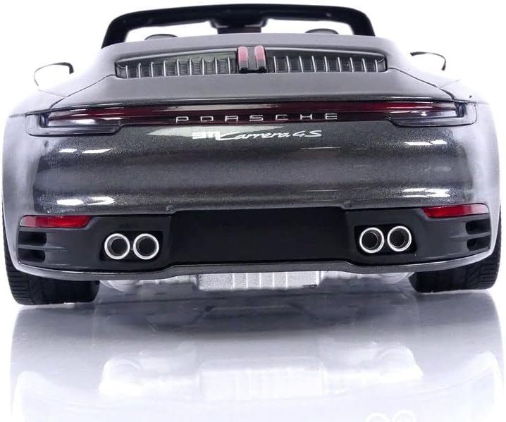 Minichamps 2019 Porsche 911 992 Carrera 4S Cabriolet Agate Grey Metallic 1:18 SEALED - Image 6