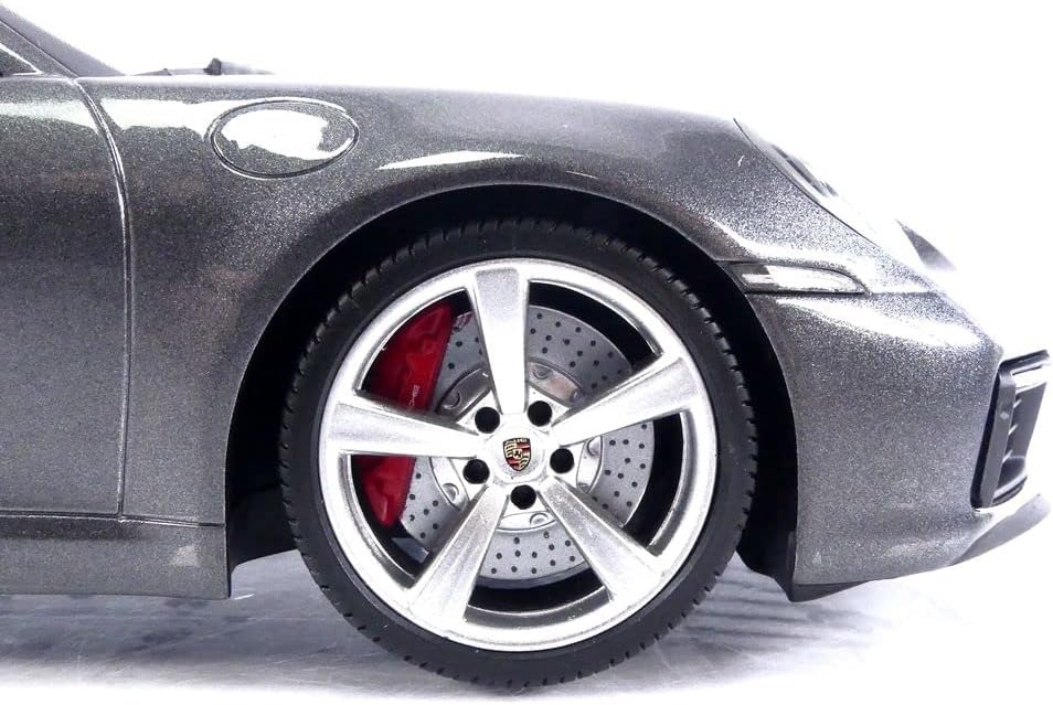 Minichamps 2019 Porsche 911 992 Carrera 4S Cabriolet Agate Grey Metallic 1:18 SEALED - Image 7
