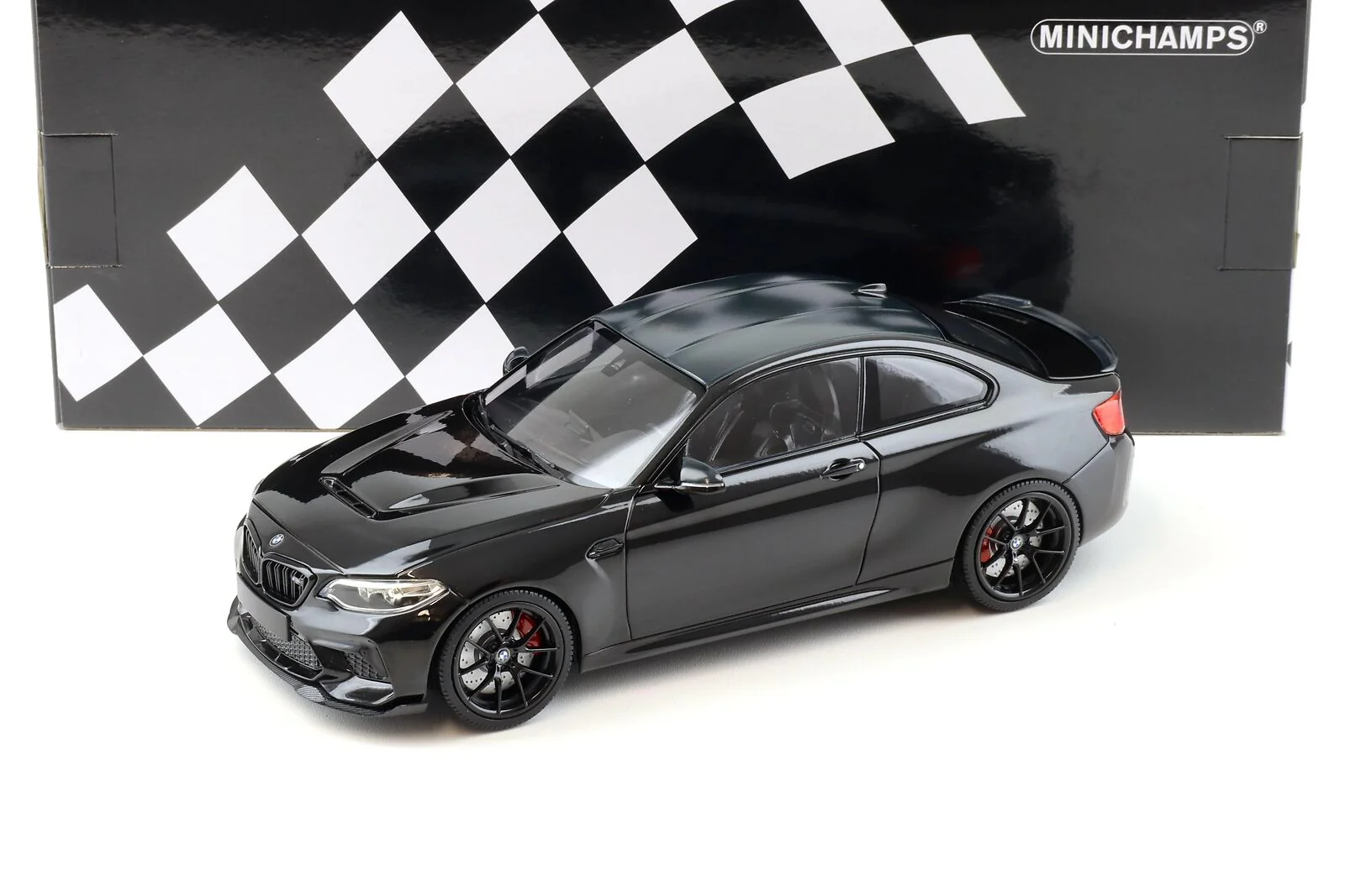 Minichamps 2020 BMW M2 CS (F87) Black w/ Black Wheels 1:18 - Image 3