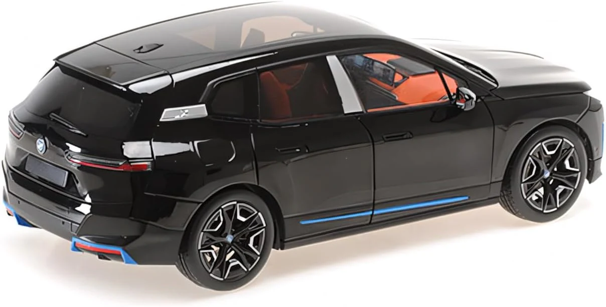 Minichamps 2022 BMW iX Black Metallic w/ Red Interior 1:18 - Image 3