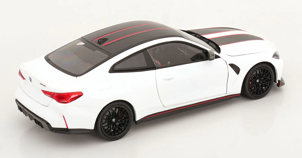 Minichamps 2022 BMW M4 CSL Coupe (G82) White 1:18 - Image 3