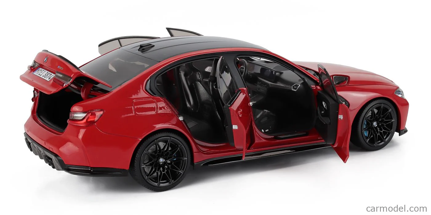 Minichamps 2023 BMW M3 (G80) LCI Toronto Red 1:18 DEALER EDITION - Image 3