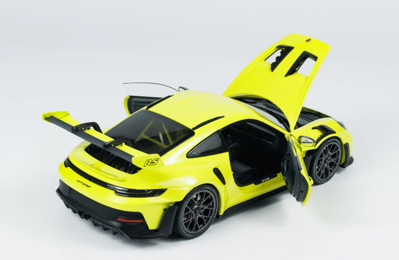 Minichamps 2023 Porsche 911 992 GT3 RS Acid w/ Black Wheels 1:18 - Image 5