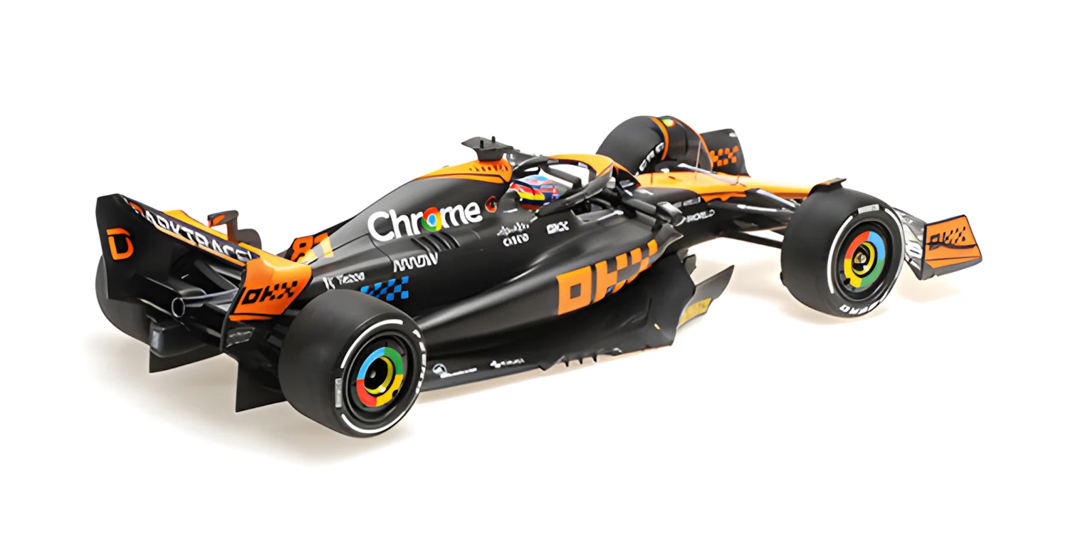 Minichamps Mclaren F1 Team MCL60 Orange O. Piastri Japanese GP 2023 1:18 - Image 3