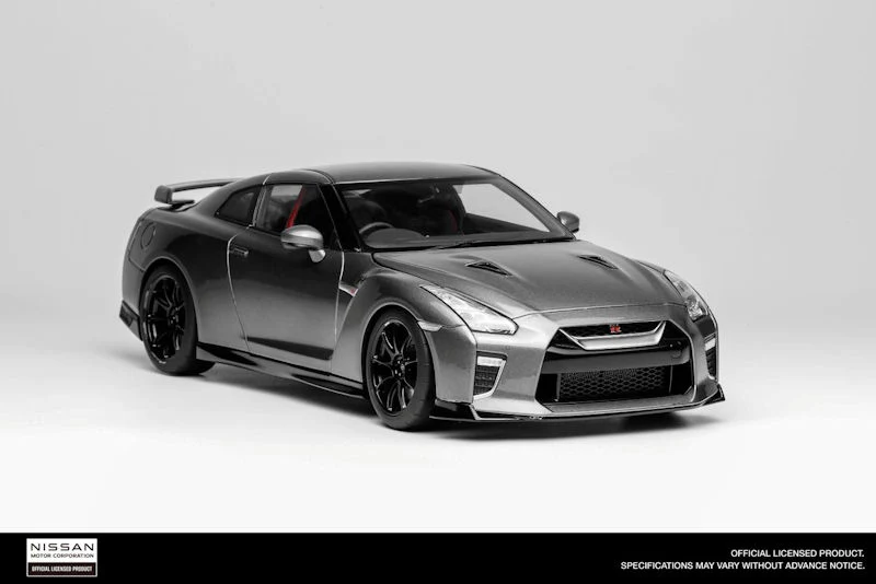Motorhelix 2020 Nissan Skyline GT-R R35 Nismo Track Edition Dark Metal Grey 1:18 - Image 7