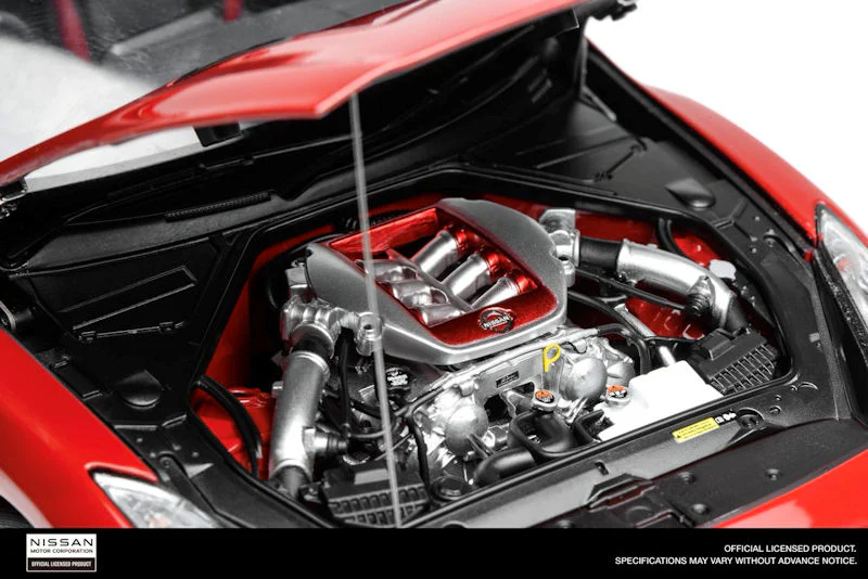 Motorhelix 2020 Nissan Skyline GT-R R35 Nismo Track Edition Vibrant Red 1:18 - Image 10