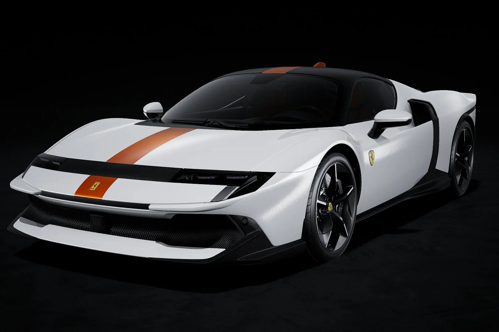 MR-Models 2025 Ferrari 849 Testarossa Bianco Italia (Italian White) 1:18