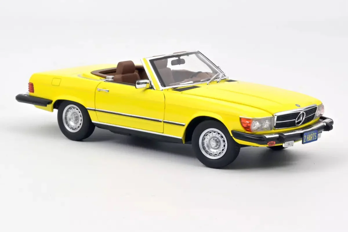 Norev 1979 Mercedes-Benz S Class 450 SL (R107) Convertible Yellow 1:18
