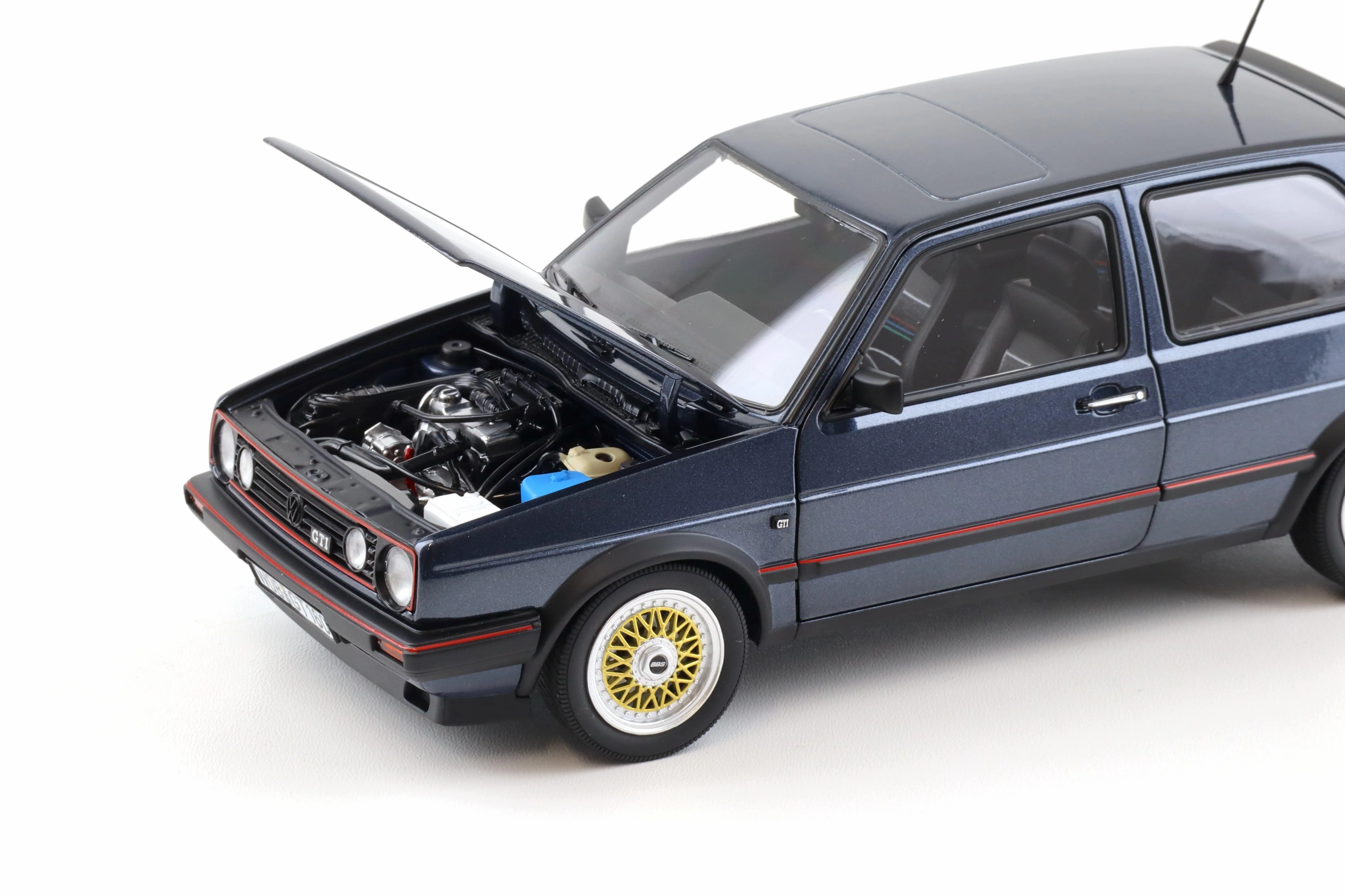 Norev 1988 Volkswagen Golf MK II GTI Helios Blue Metallic 1:18 - Image 5