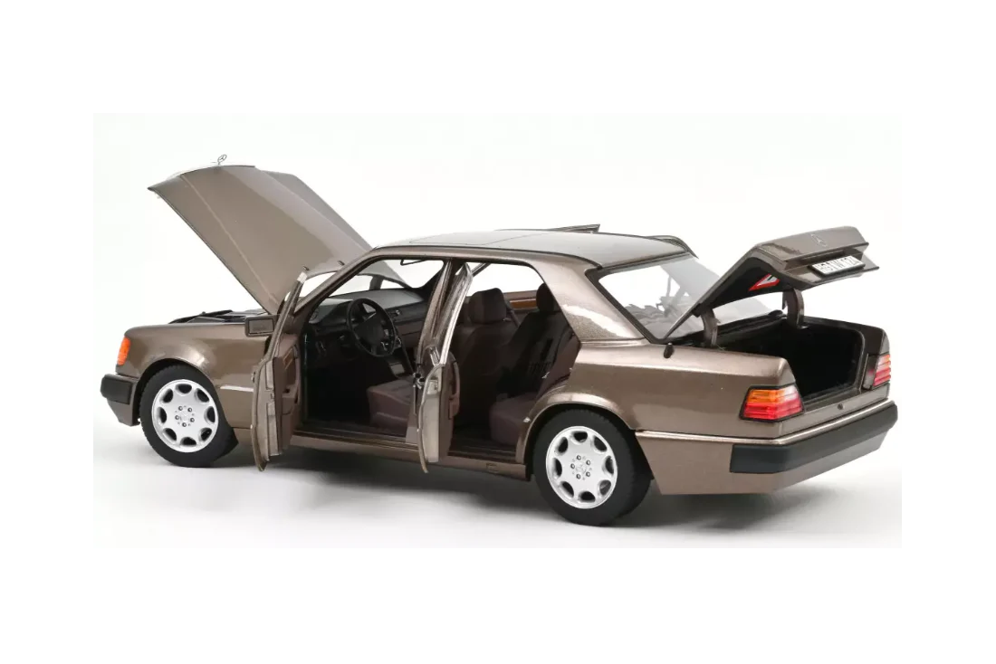 Norev 1990 Mercedes-Benz E Class 500E (W124) Impala Brown Metallic 1:18 - Image 6